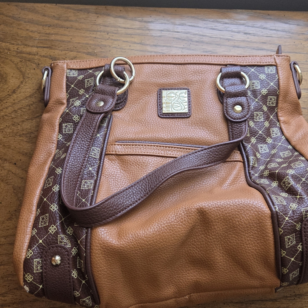 Brown and Tan Women's Bag
